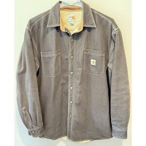 Carhartt FR Flame Resistant Brown Shirt Jacket Cat 3 XL 100432 201 Snap Buttons